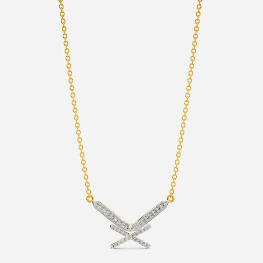 Hidden Knot Lace Diamond Necklaces