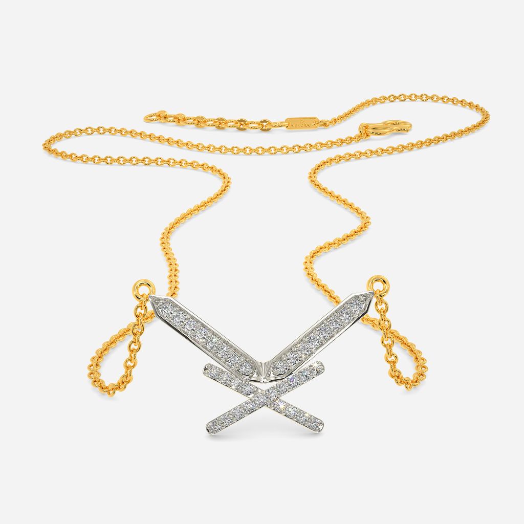Hidden Knot Lace Diamond Necklaces