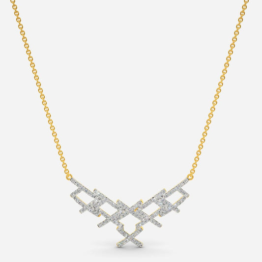 Free flow Lace Diamond Necklaces