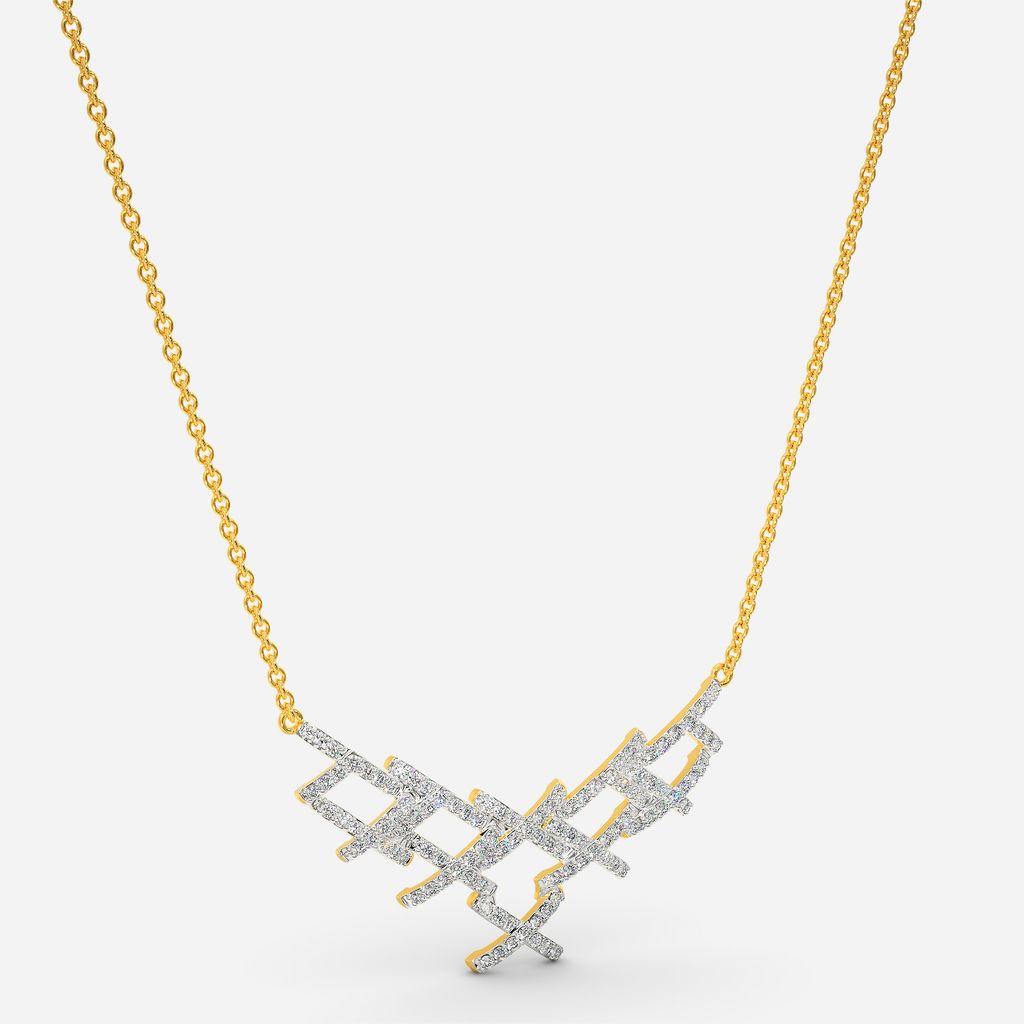 Free flow Lace Diamond Necklaces