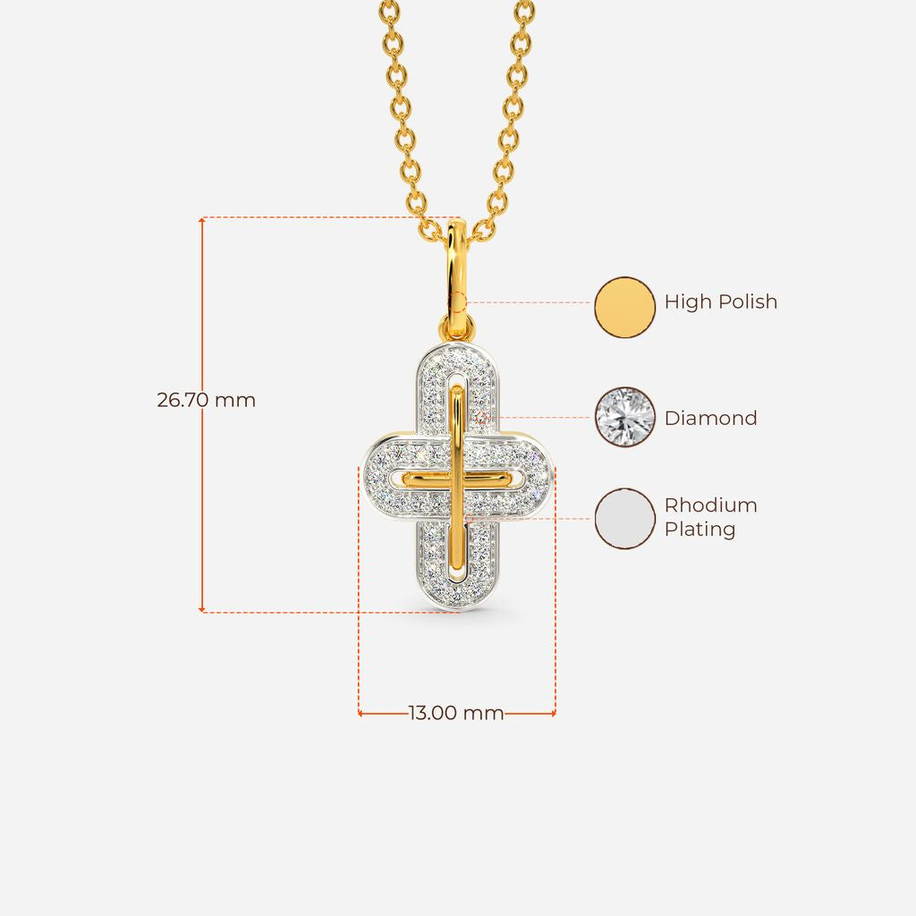 Minimal Gamble Diamond Pendants