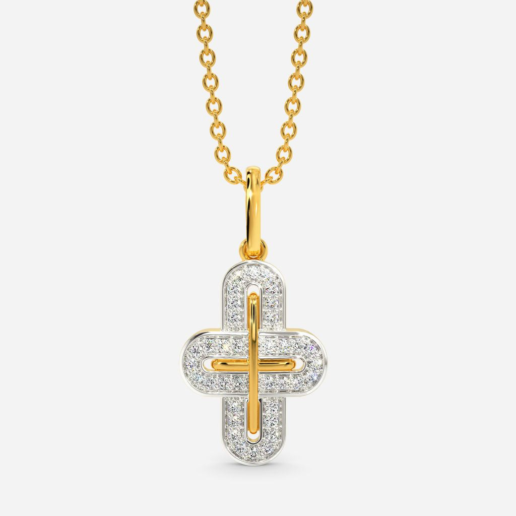 Minimal Gamble Diamond Pendants
