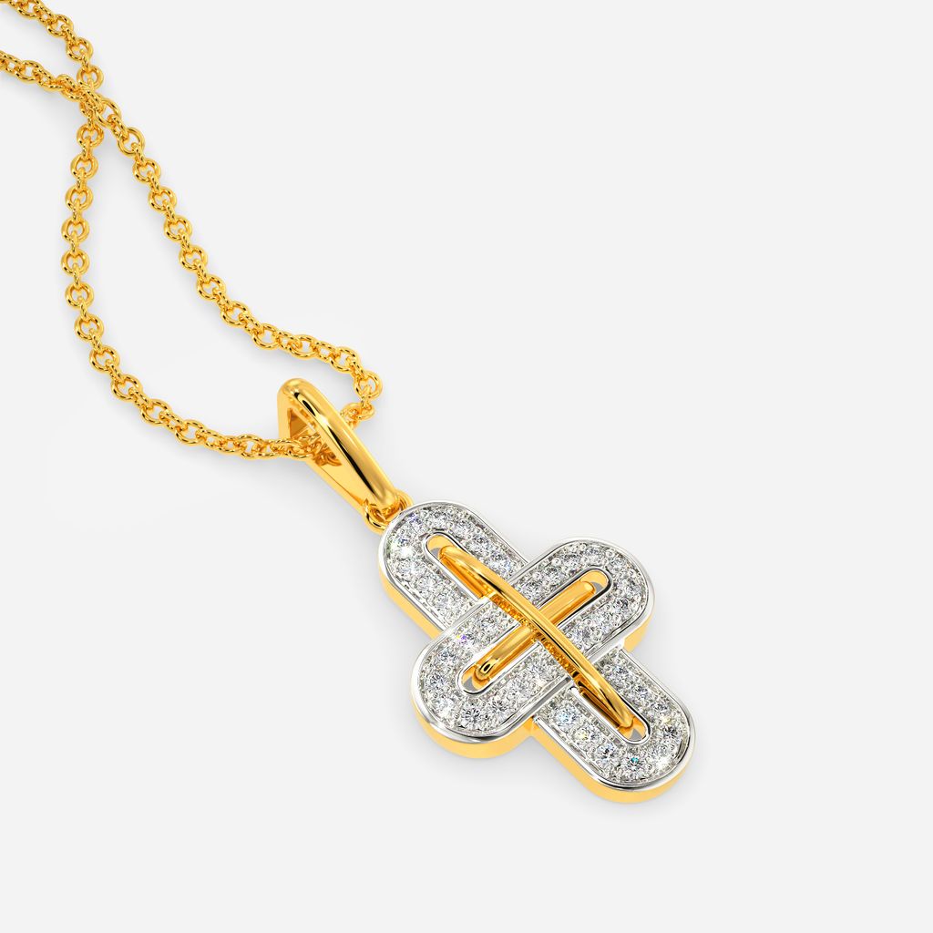 Minimal Gamble Diamond Pendants