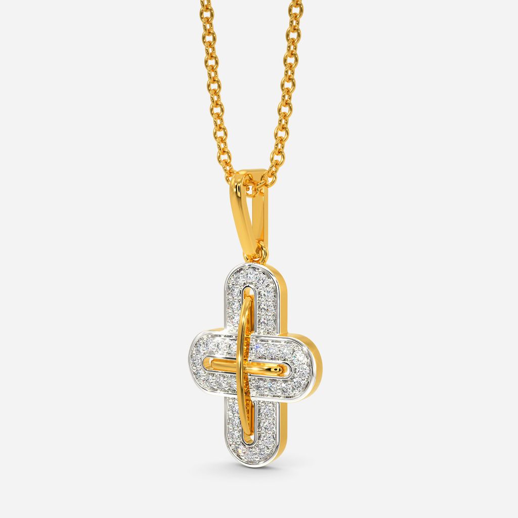 Minimal Gamble Diamond Pendants