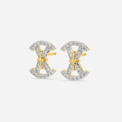 Minimal Gamble Diamond Earrings