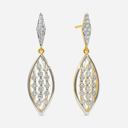 Sassy Stitches Diamond Earrings