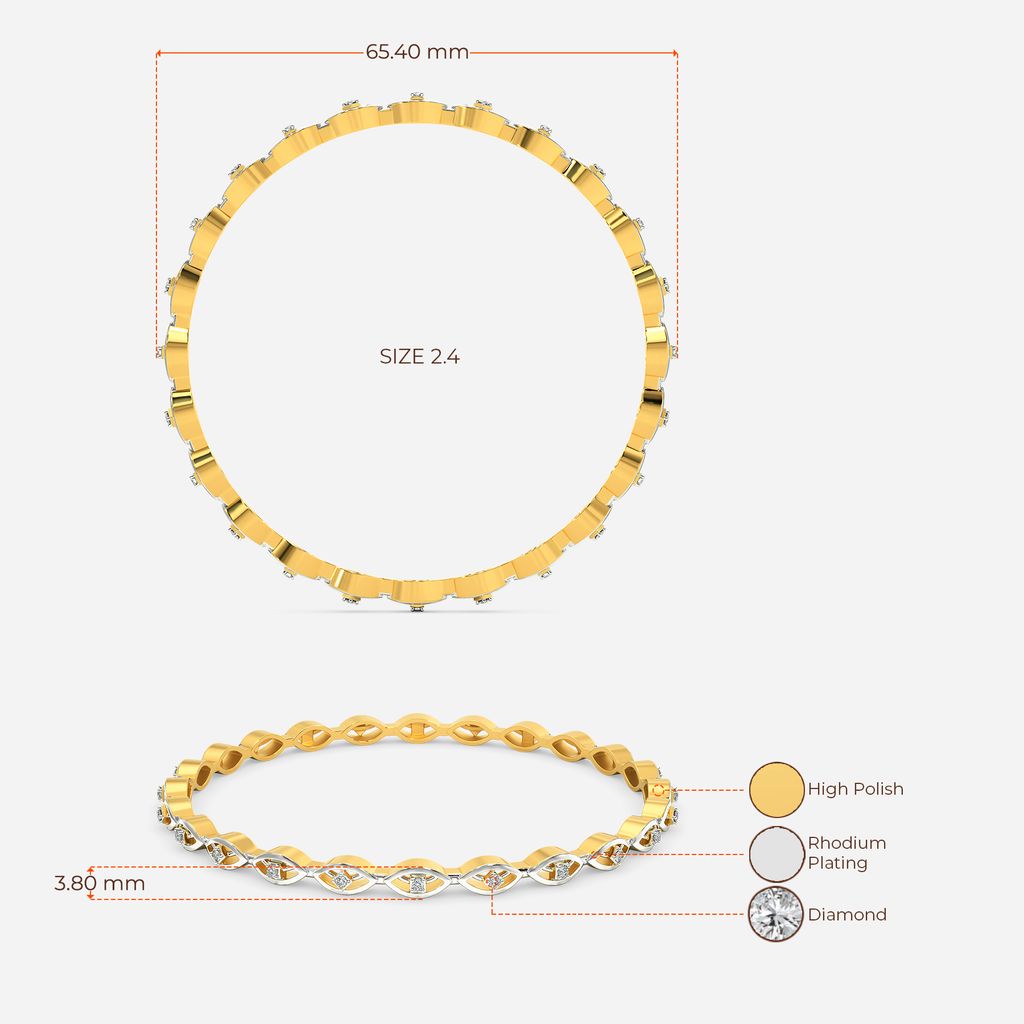 Sassy Stitches Diamond Bangles