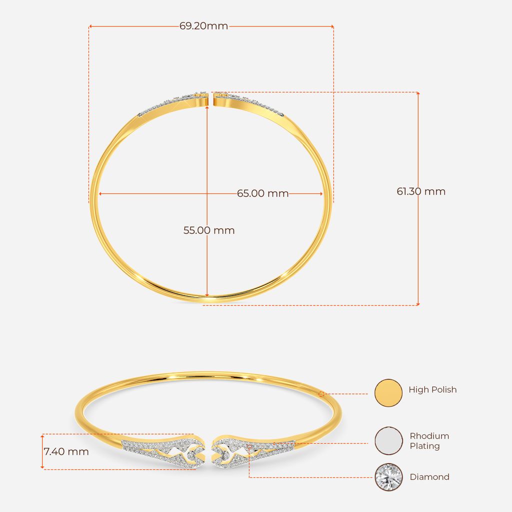 Braid Parade Diamond Bangles