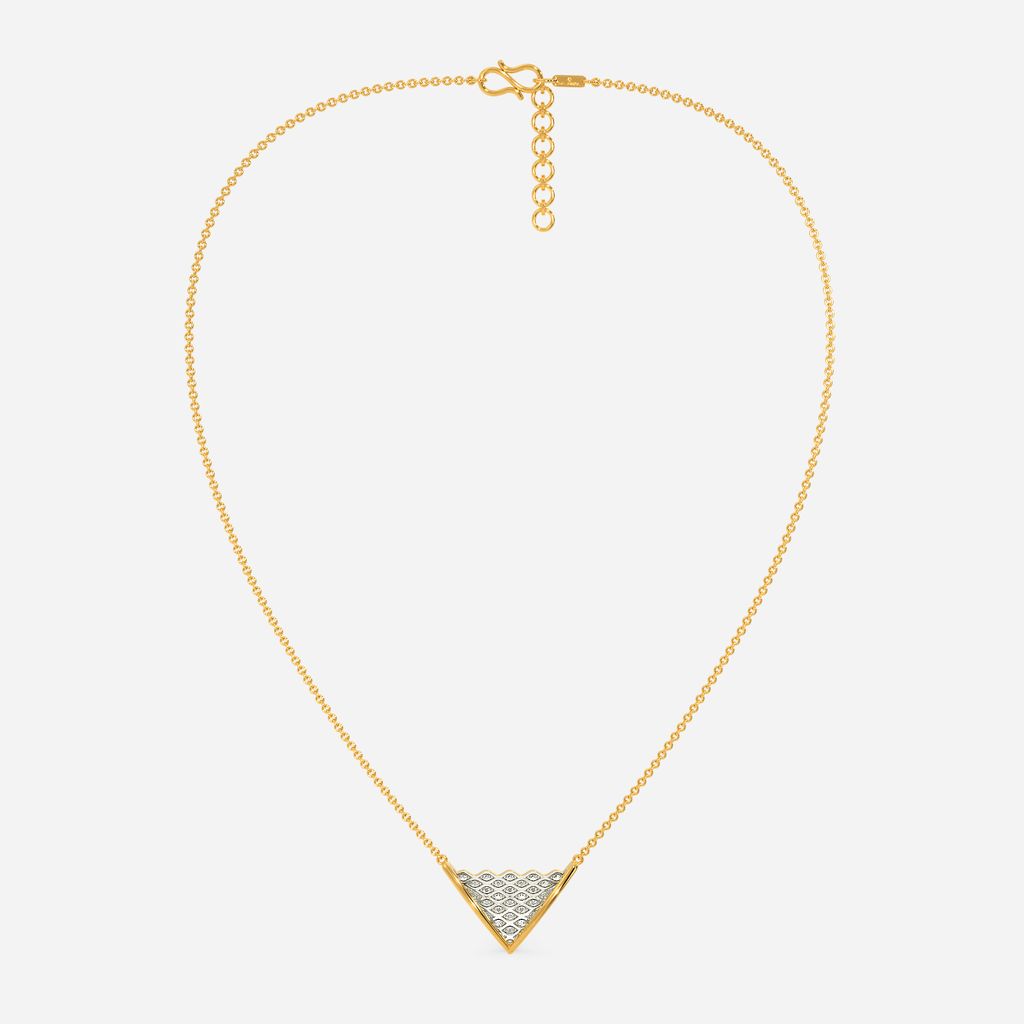 Knit In The Round Diamond Necklaces