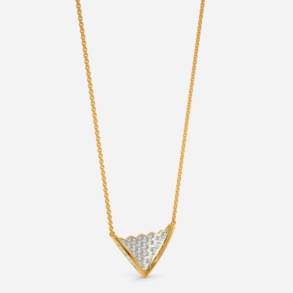 Knit In The Round Diamond Necklaces