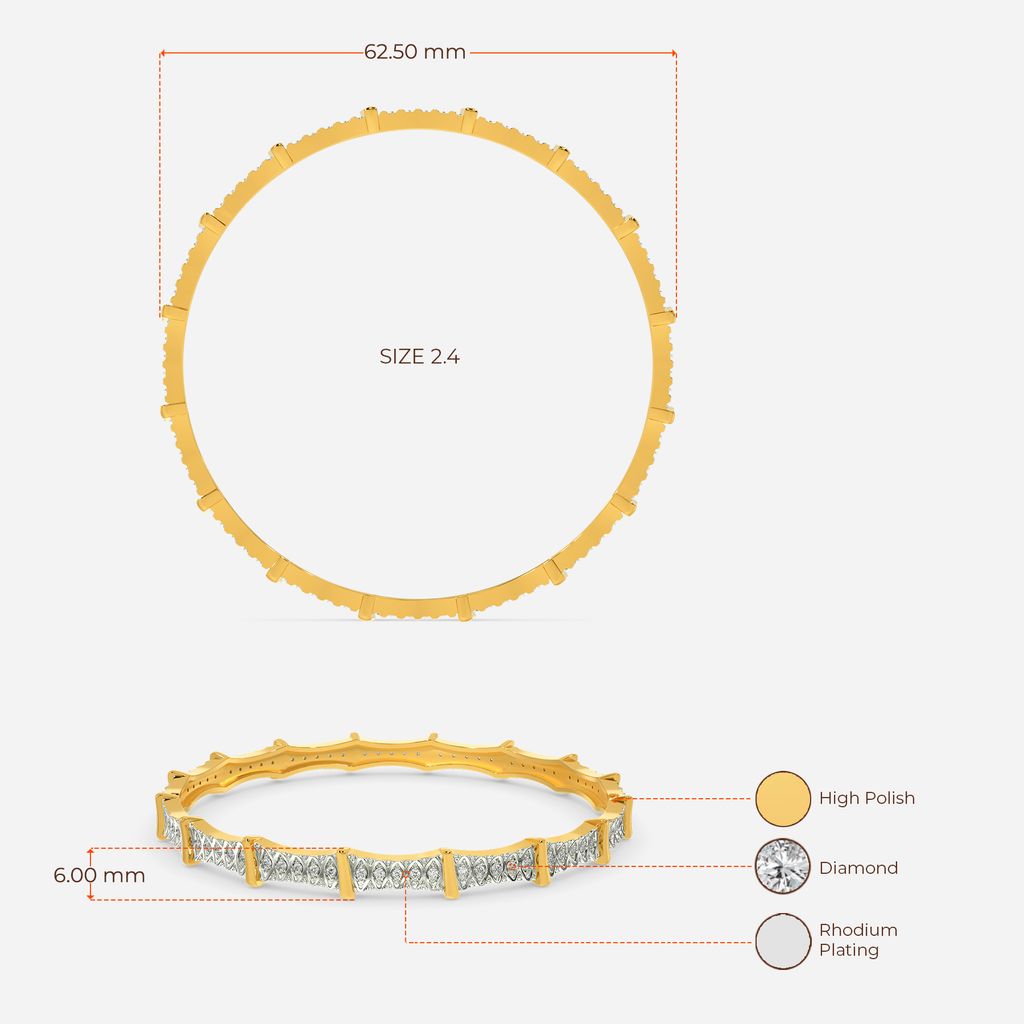 Knit In The Round Diamond Bangles