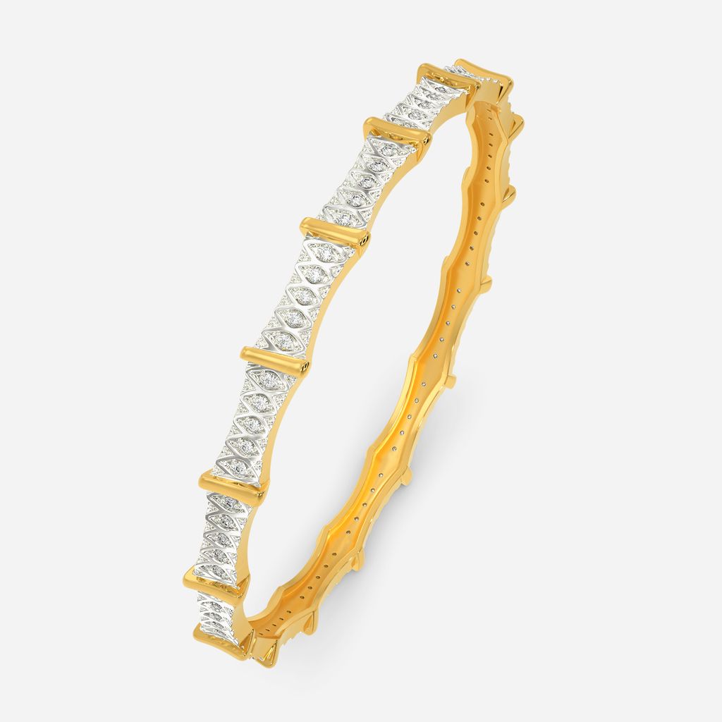 Knit In The Round Diamond Bangles