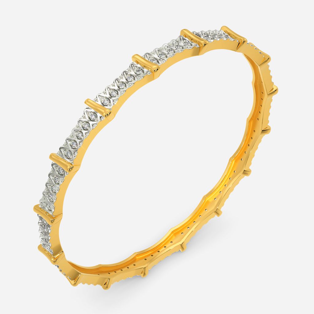 Knit In The Round Diamond Bangles