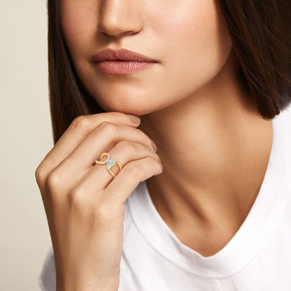 Knitted Together Diamond Rings