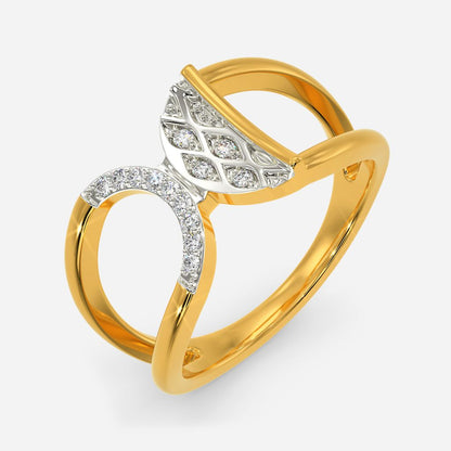 Knitted Together Diamond Rings