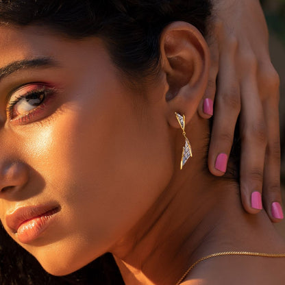 Knit Whimsy Diamond Earrings