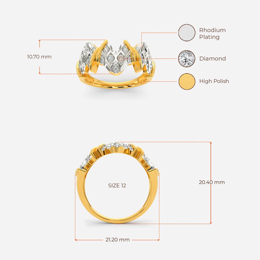 Knits Frill Diamond Rings