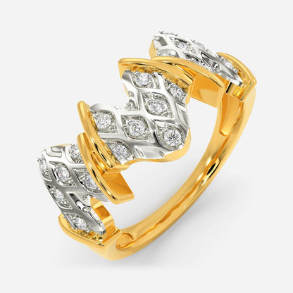 Knits Frill Diamond Rings