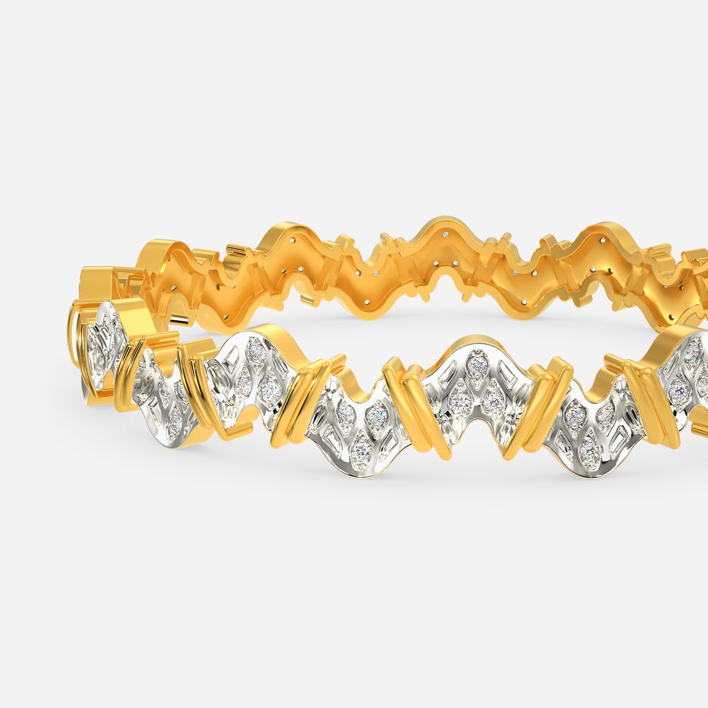 Knits Frill Diamond Bangles