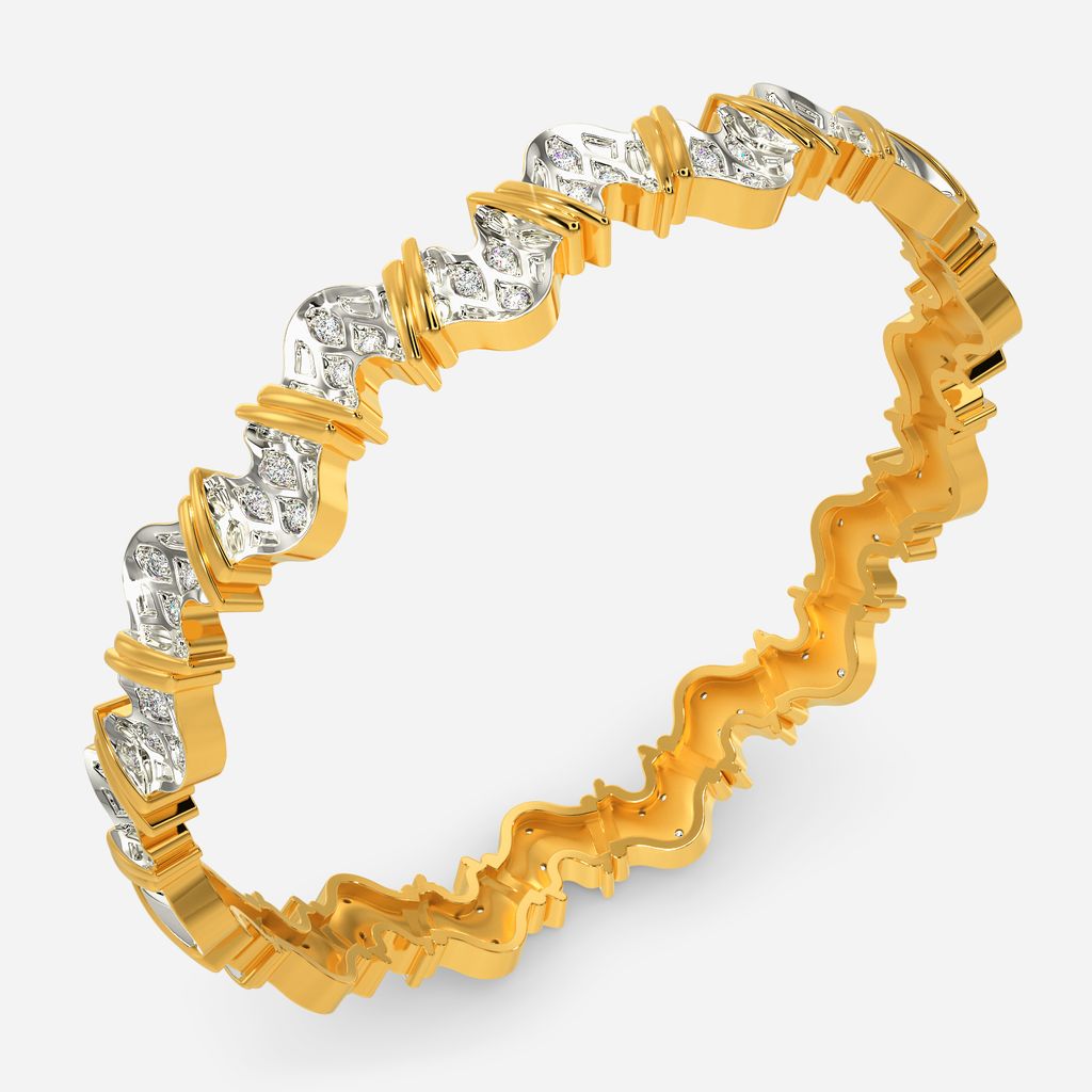 Knits Frill Diamond Bangles