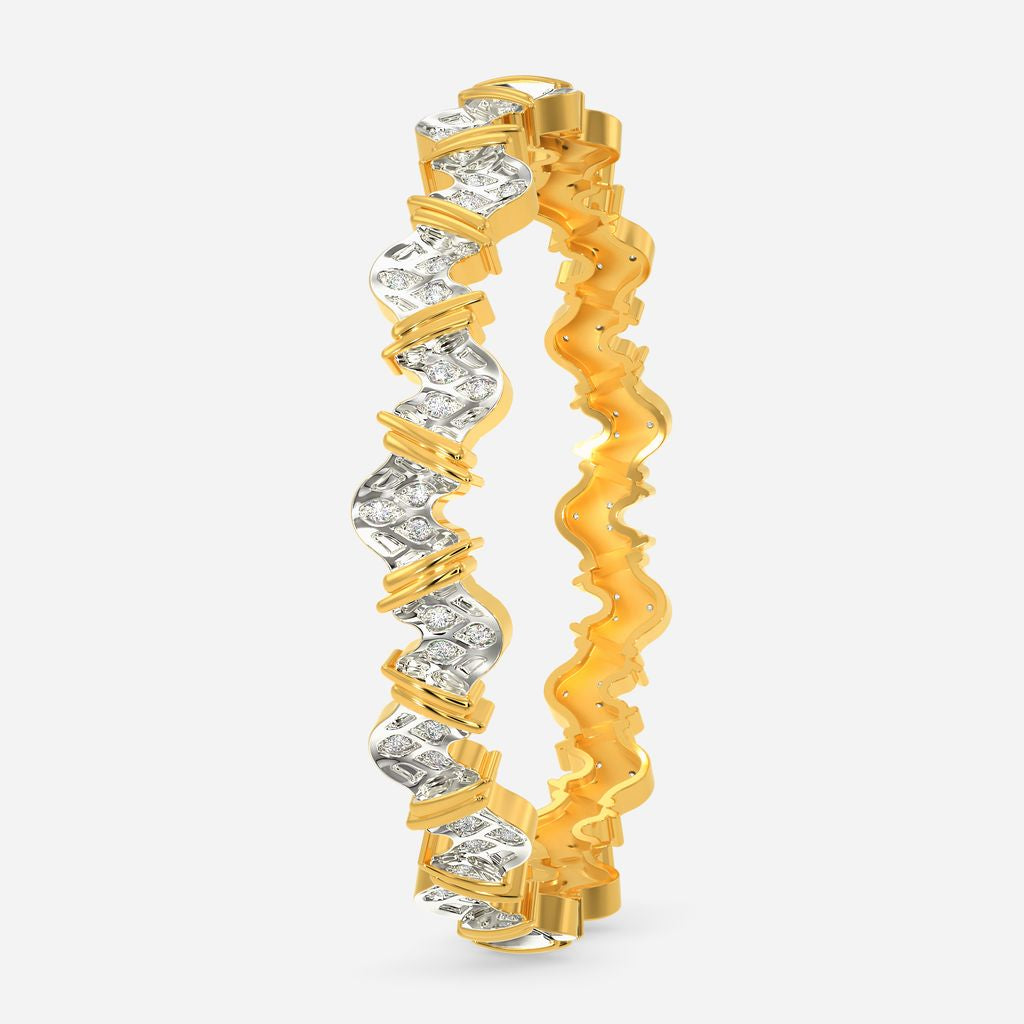 Knits Frill Diamond Bangles