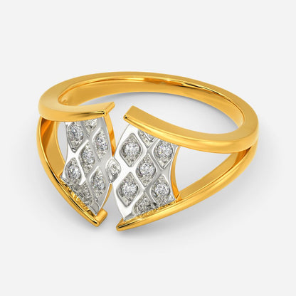 Knit The Hourglass Diamond Rings