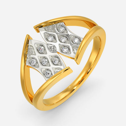 Knit The Hourglass Diamond Rings