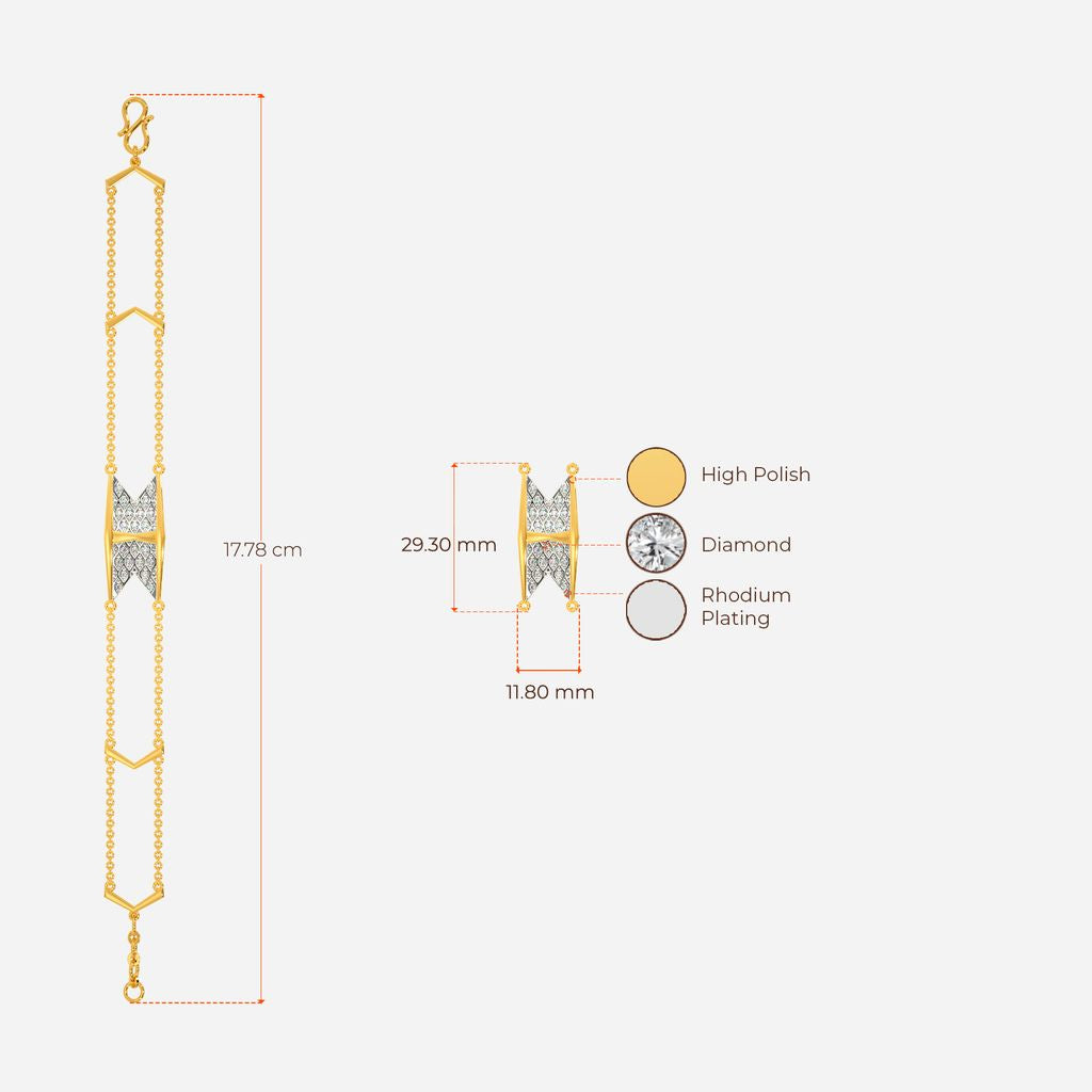 Knitly Attached Diamond Bracelets