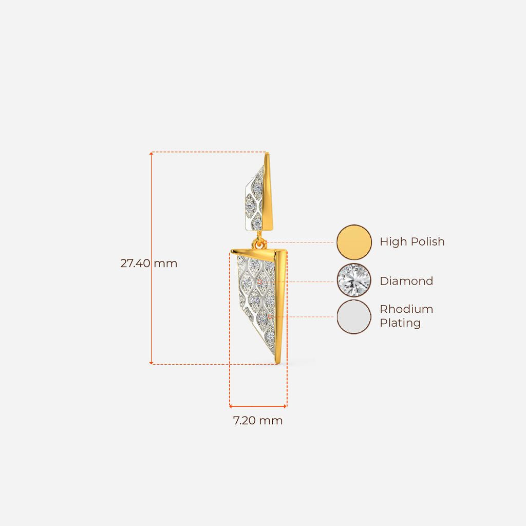Knitly Attached Diamond Earrings