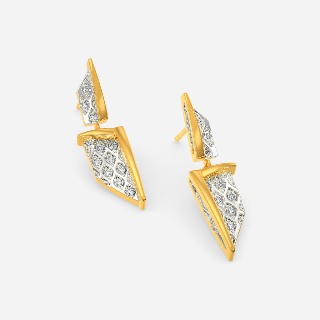 Knitly Attached Diamond Earrings