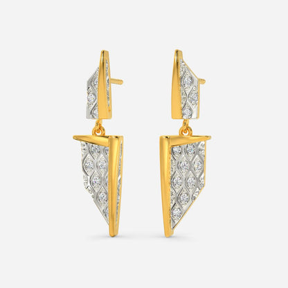 Knitly Attached Diamond Earrings