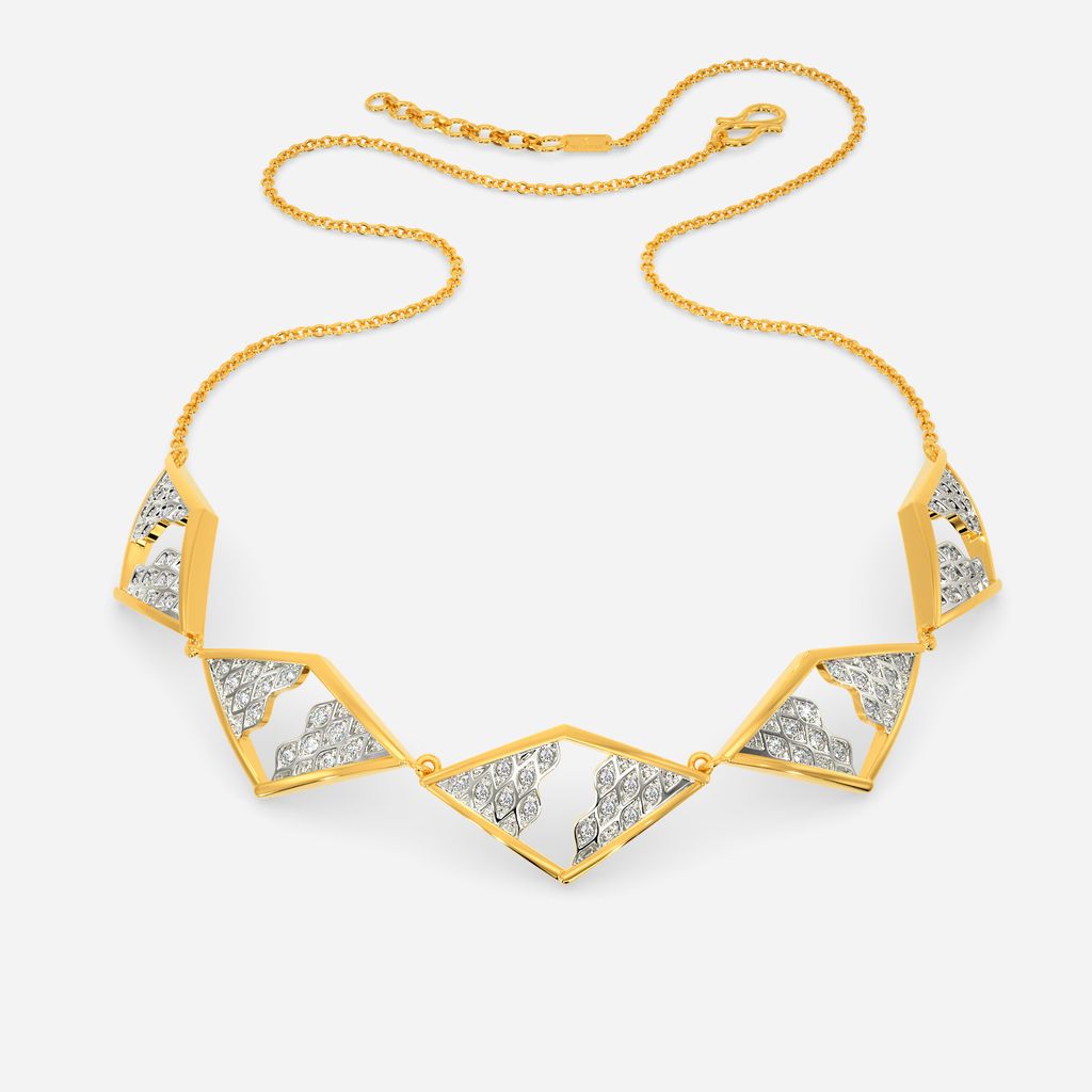Knitly Attached Diamond Necklaces