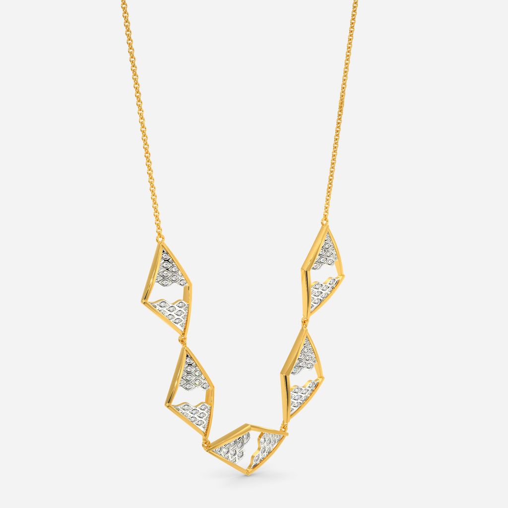 Knitly Attached Diamond Necklaces