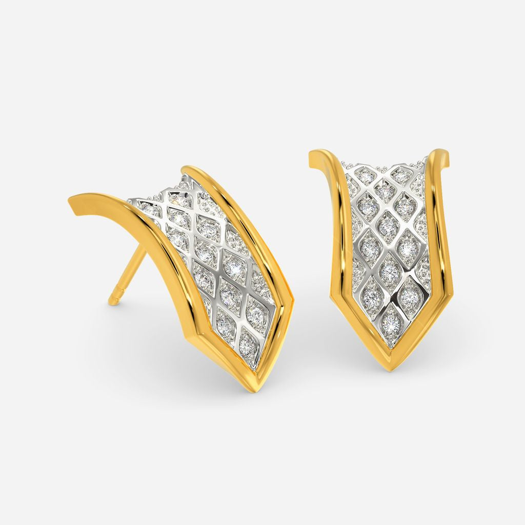 Knit Grit Diamond Earrings