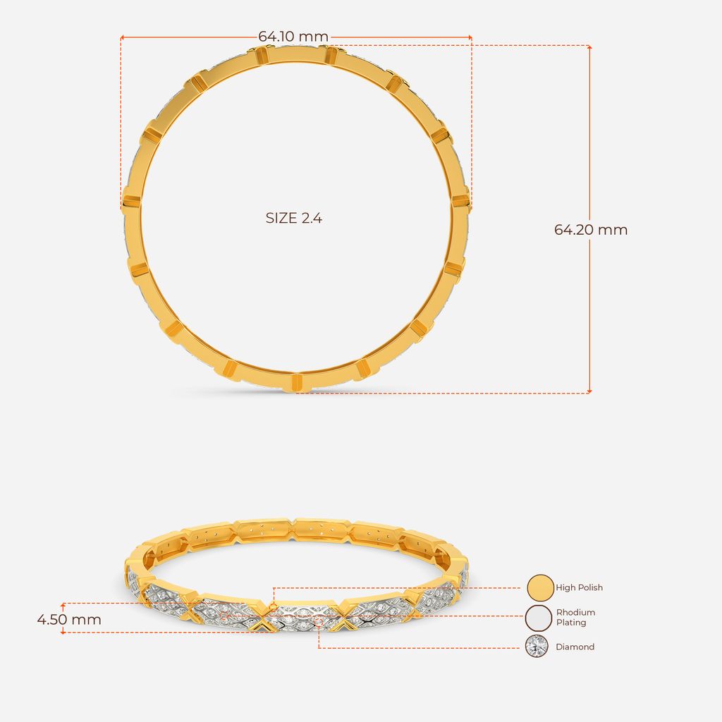 Knit Grit Diamond Bangles