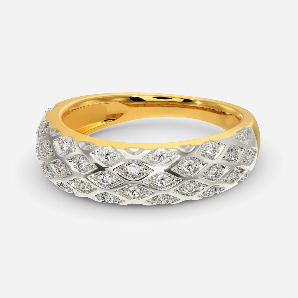 Knit Sparkle Diamond Rings