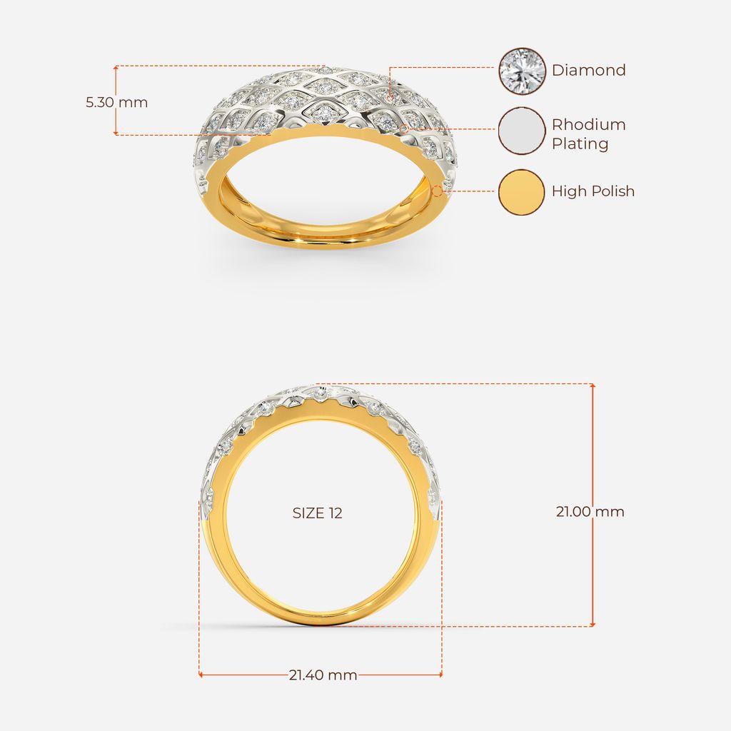 Knit Sparkle Diamond Rings