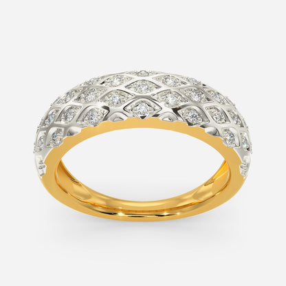 Knit Sparkle Diamond Rings