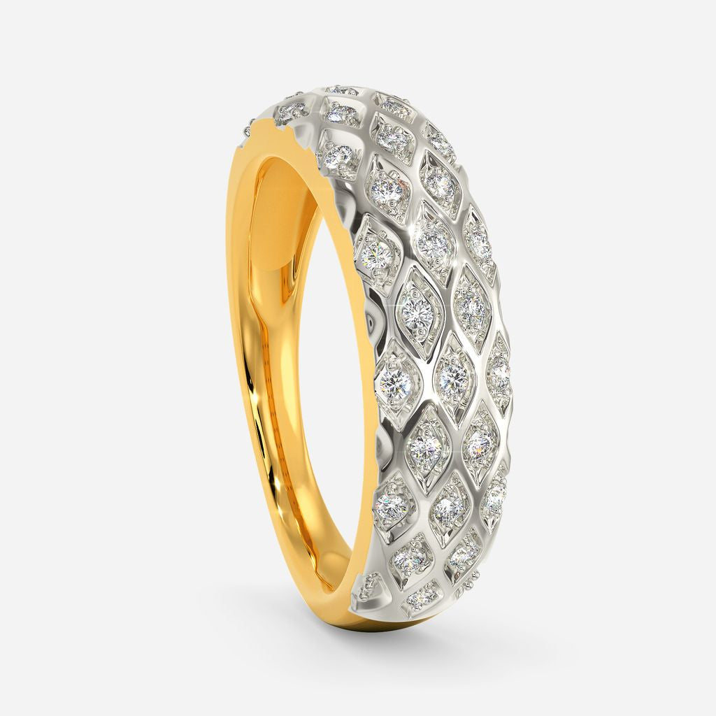 Knit Sparkle Diamond Rings