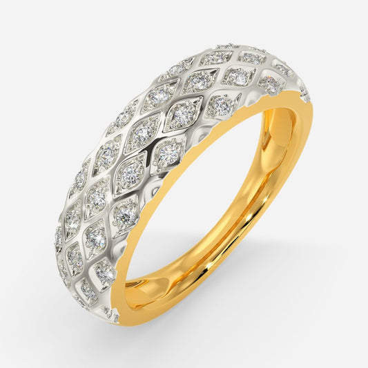 Knit Sparkle Diamond Rings
