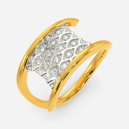 Moss Knit Diamond Rings