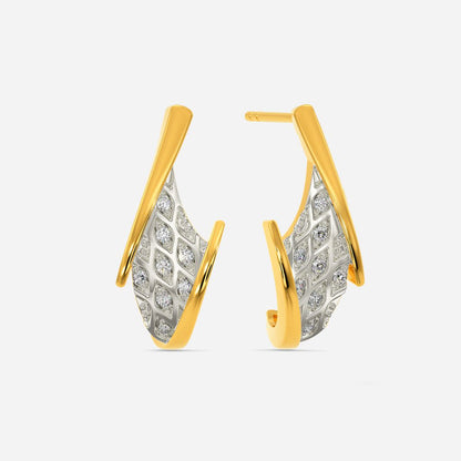 Moss Knit Diamond Earrings