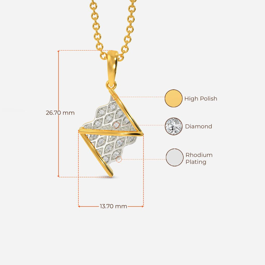 Moss Knit Diamond Pendants