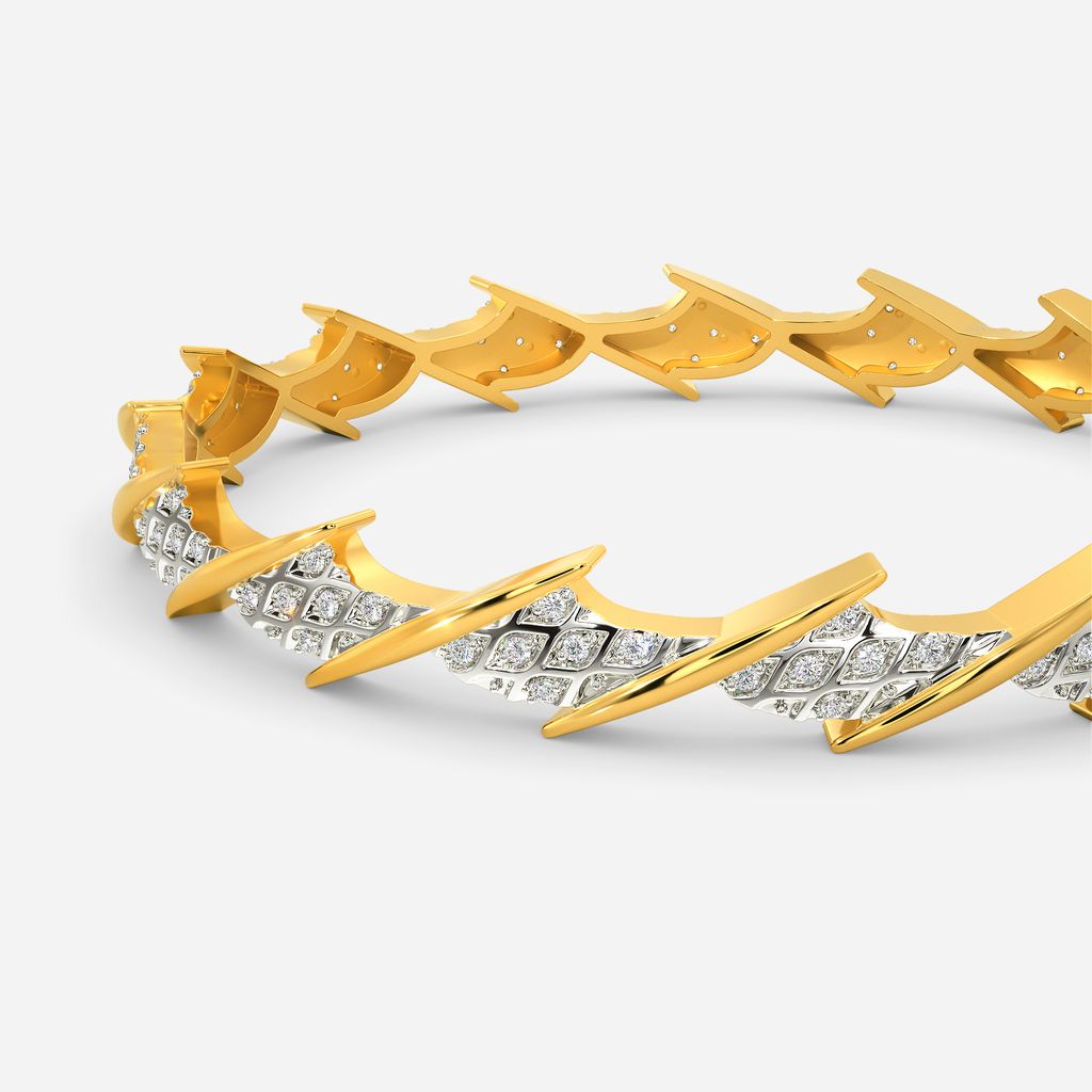 Moss Knit Diamond Bangles