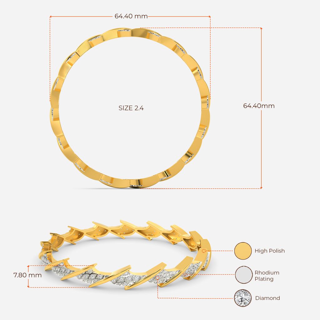 Moss Knit Diamond Bangles