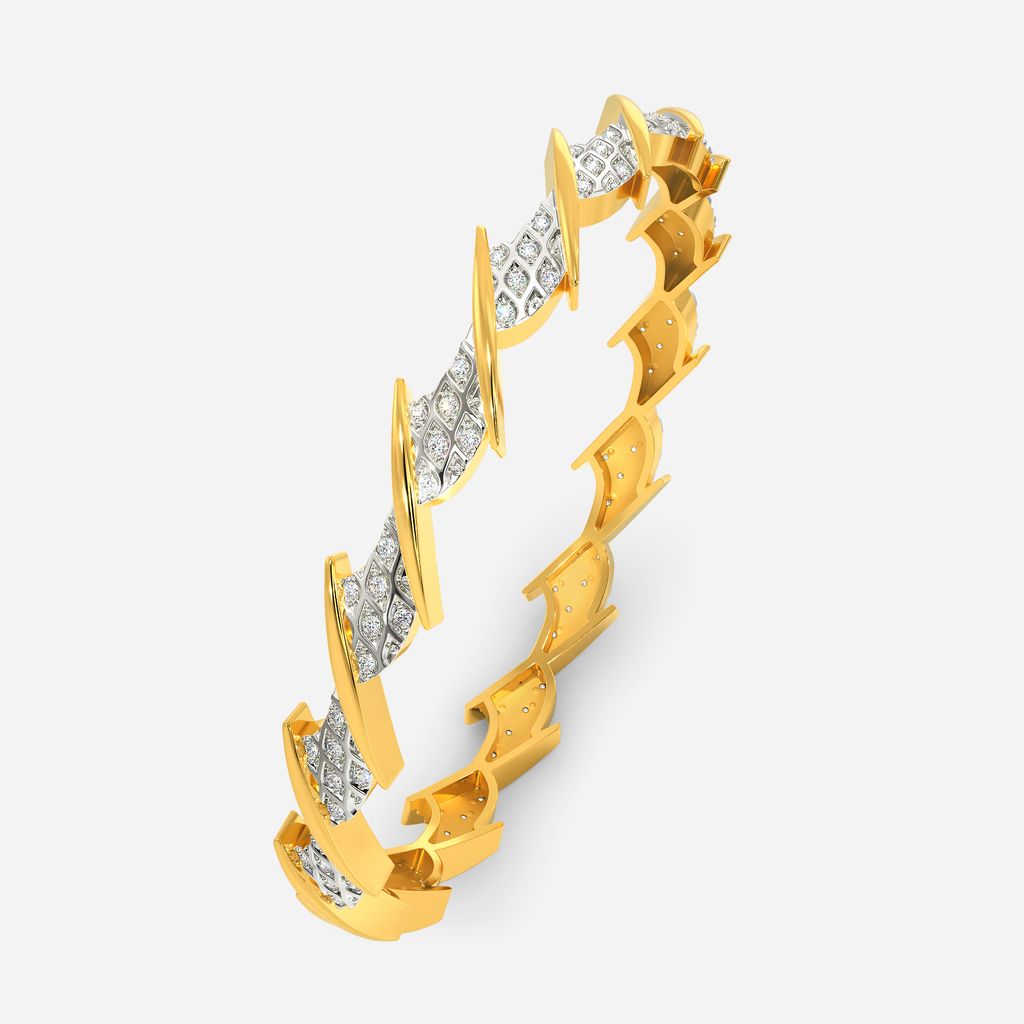 Moss Knit Diamond Bangles