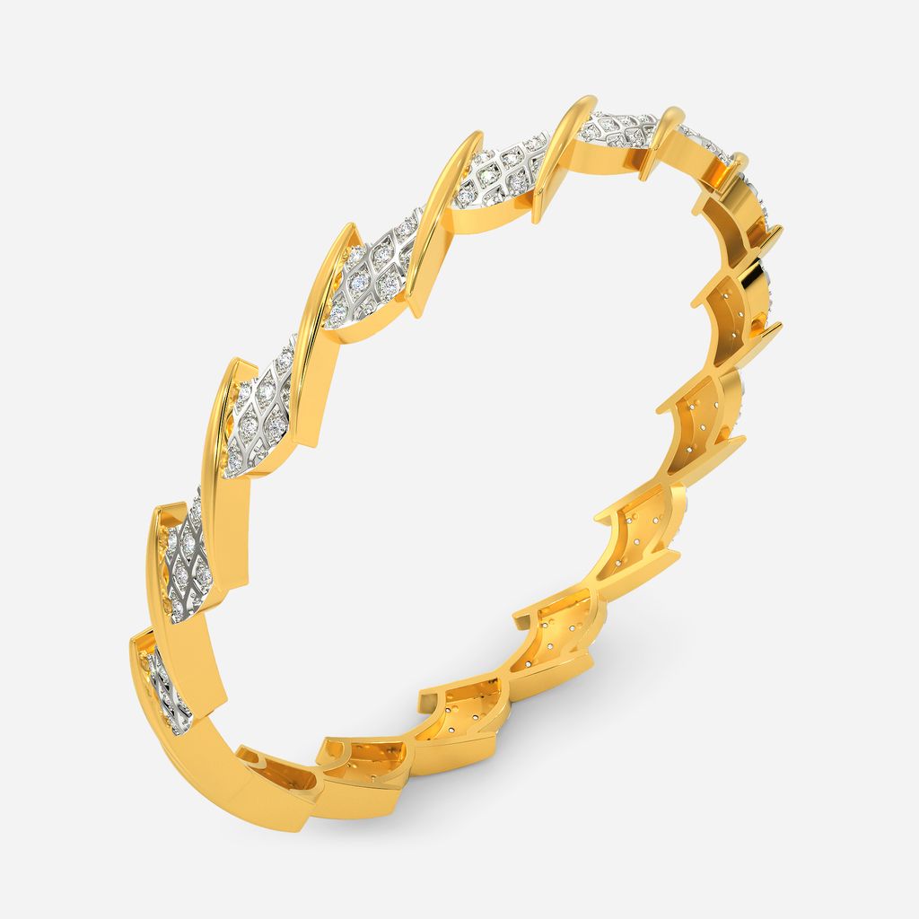 Moss Knit Diamond Bangles