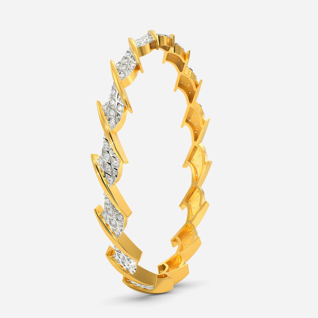 Moss Knit Diamond Bangles