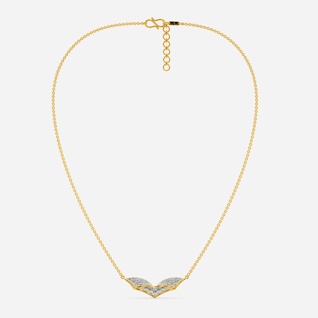 Knit Stich Diamond Necklaces