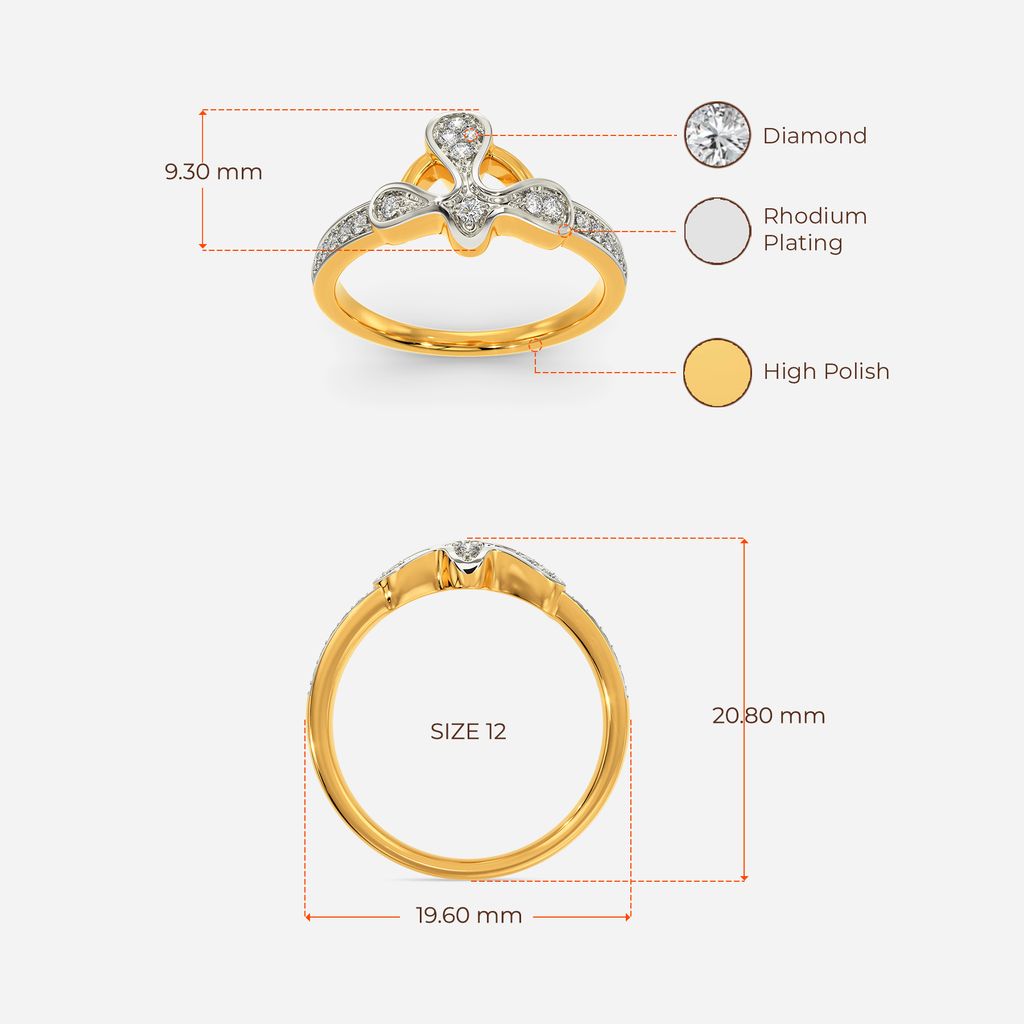 Print O Drop Diamond Rings